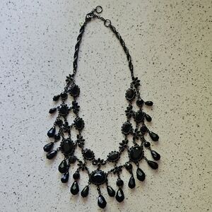 Elegant Black Statement Necklace